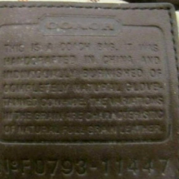 Coach 11447 Bleeker Elisa Laced Mahogany Leather XL Duffle Hobo Shoulder Bag - Picture 4 of 4